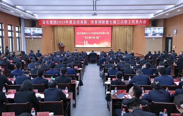 王大真總結(jié)講話 宜化集團2023年度總結(jié)表彰、改革創(chuàng)新暨七屆三次職工代表大會勝利閉幕(圖3)